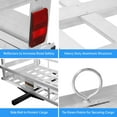 thumbnail image 5 of Aluminum 50 x 29.5 x 9 in Iron Hitch Cargo Carrier, 800lbs Capacity Trailer Hitch Mounted Cargo Basket, Compatible with vehicle with a class Ill or IV 2" hitch receiver, 5 of 7