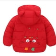thumbnail image 6 of Byoo Toddler Girls Down Jacket Cute Cat Print Full Zip Padded Hoody Warm Puffer Coat Children Winter Cozy Soft Top, 6 of 9