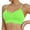 A-Green16, variant on Yuanlong Womens Sports Bra Seamless Wireless Cable Knit Camisole Bra Spaghetti Strap Removable Padded Daily Workout Tank Bra