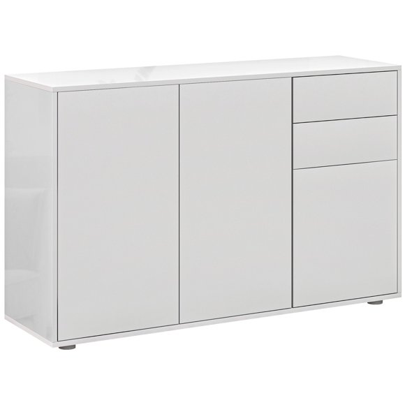 HOMCOM Kitchen Sideboard with Push-Open Drawers and Storage Cabinets