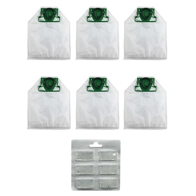 Reemplazo de robots de barrido 6 uds bolsa para polvo 1 paquete ambientador perfumado para Vorwerk Kobold Vk200 Fp200