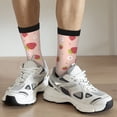 thumbnail image 6 of KLL Strawberries Print Cool Socks Men's Women's Crew Socks Funny Crazy Novelty Stockings, 6 of 6