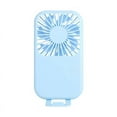 thumbnail image 2 of Portable Handheld Fan,Powerful Mini Fan Battery Operated Portable Fan Small Lash Fan with Base Lanyard Personal Cooling Fan for Travel Beach Trip Makeup Indoor Outdoor, 2 of 2