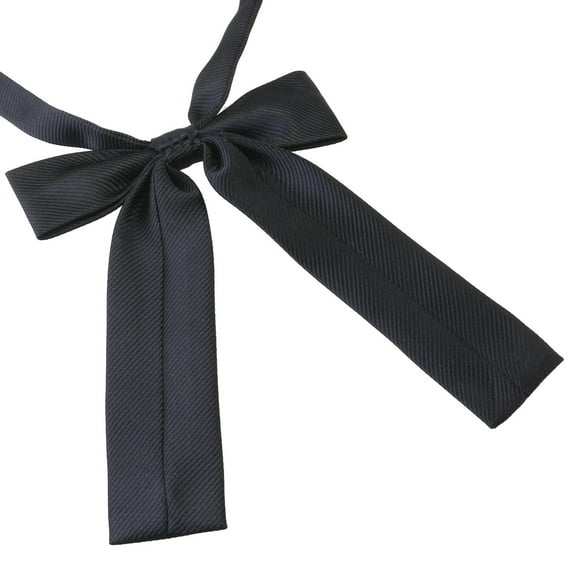 WHAMVOX Black PreTied Bow Tie with Adjustable Strap for Men Polyester Silk Great for Formal Events 1 Pack