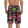 thumbnail image 6 of KLL Monstrous Cartoon Characters for Men's 1-Pack Shorts,Sleep Pajama Shorts for Men Soft Pj Shorts Men's Pajama Bottoms Sleepwear -Medium, 6 of 7