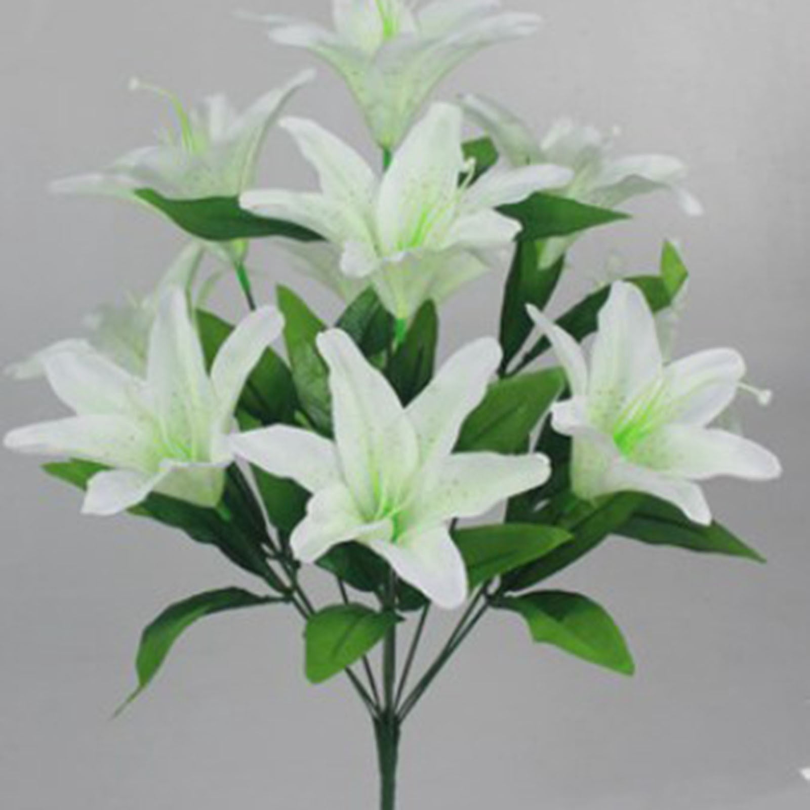3 Bundles Artificial Lilies, Silk Flowers-Realistic Lily Bouquets for Wedding,Home,Hotel,Garden,Vase Decor- for Indoor & Outdoor Floral Arrangements