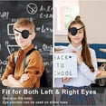thumbnail image 3 of TFixol Adjustable Black Eye Patch Set for Amblyopia Therapy, Comfortable 3D Design, Suitable for Kids and Adults, Head Circumference 38-60cm, Includes 2 Eye Masks, 3 of 6