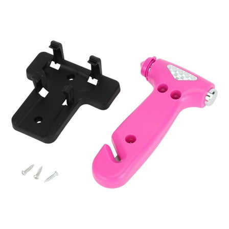 Unique Bargains Universal Car Safety Hammer Escape Tool Black Red