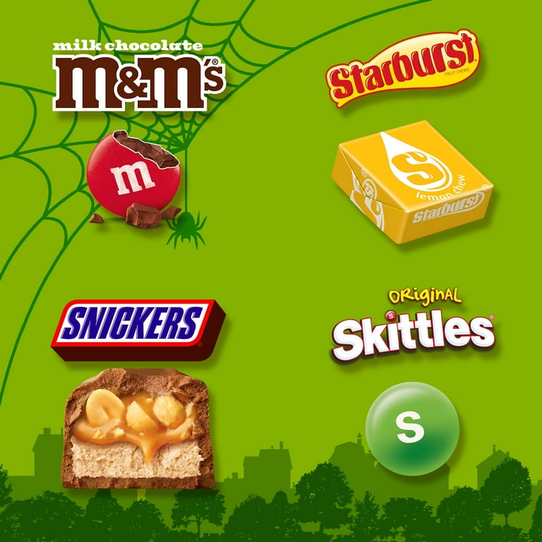 Mars Mixed M&M'S, Snickers Chocolate, Starburst, Skittles Fruit Mars Mixed M&M'S, Snickers Chocolate, Starburst, Skittles Fruit