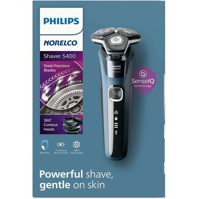 Philips Norelco Electric Shaver 5400, Wet & Dry with Pop-Up