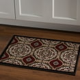 thumbnail image 3 of Linon Home Décor Elegance Area Rug Collection, Beige and Burgundy, 2' x 3', 3 of 4