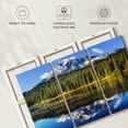 thumbnail image 6 of Elephant Stock Alpine Lake Near Mt. Rainier Wall Art - Horizontal Multi Panel Canvas - Living Room Wall Decor - Nature Multi Panel - Gray And Blue Decor - 57" x 36", 6 of 8