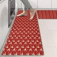 thumbnail image 2 of Kitchen Rugs Sets Of 2,Red Christmas Reindeer Pattern Anti Fatigue Kitchen Mat Rugs Non Slip Washable,Decorative Kitchen Floor Mats for Kitchen,Sink,Laundry,17"X47", 2 of 5