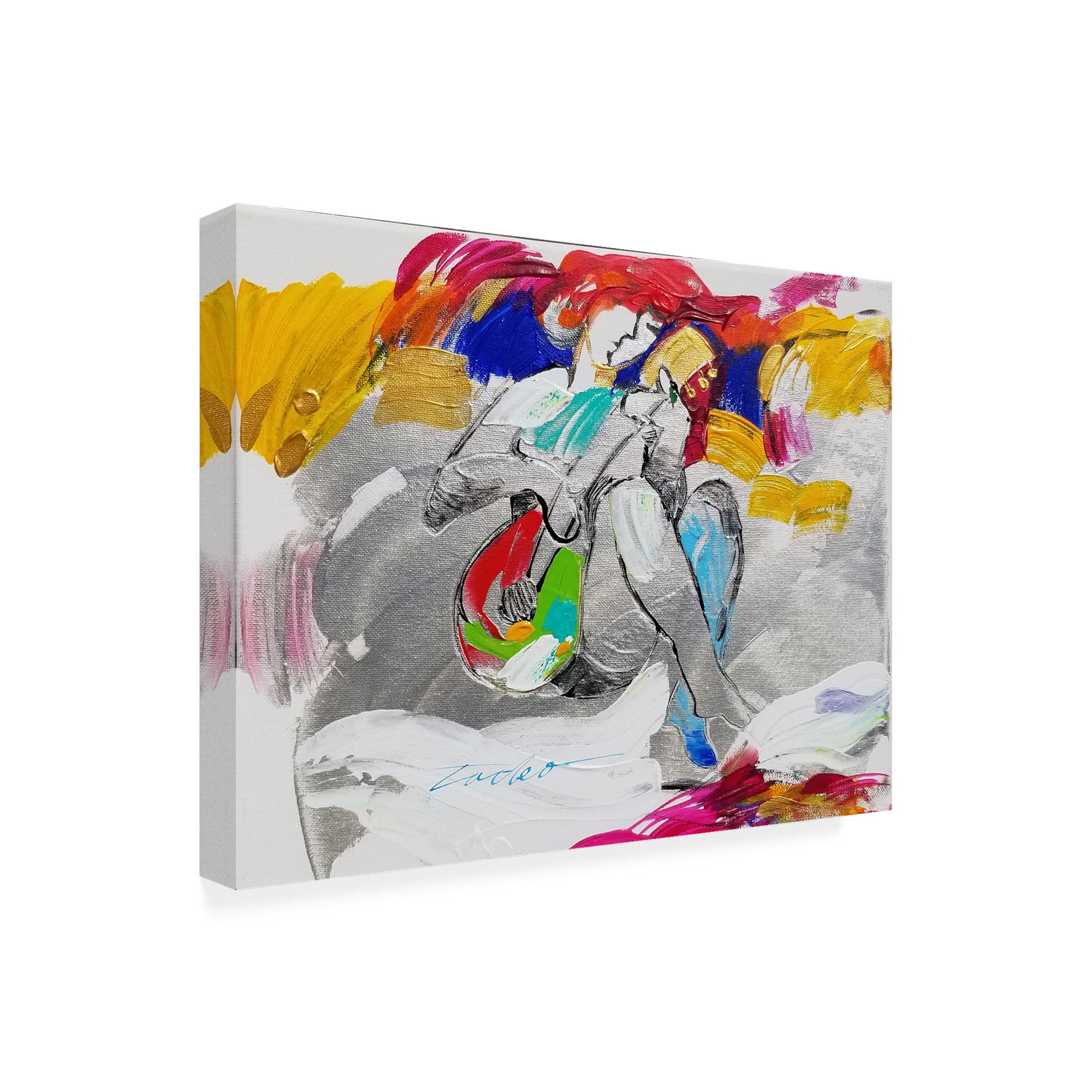 Trademark Fine Art 'Guitar Study Ii' Canvas Art by Tadeo Zavaleta
