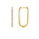 thumbnail image 4 of Aretes Huggie JAMW en Forma de U con zirconia cúbica en plata de ley 925 chapada en oro rosa Blanco amarillo, 4 of 4