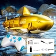 thumbnail image 2 of LNGOOR 2.4G Simulation Electric Remote Control Shark  Remote Control Fish  Remote Control Boat  Waterproof Remote Control  Dual Strong Motors  Holiday Gifts  Water Toys  Swimming Pool Toy, 2 of 7