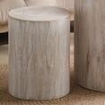 thumbnail image 6 of Set of 3, Rounded Wood Coffee Tables, End Tables, Plant Stands,Decorative Accent Pieces - Whitewashed Wood Finish, 6 of 7