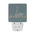 thumbnail image 5 of Yayeee LED Night Light for The Home Plug in With Light Sensors 2 Pack, White Cartoon Swan, 5 of 6