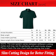 thumbnail image 2 of Hanes Ecosmart Jersey Polo T-Shirt, Men's Short Sleeve Solid Tee, Deep Forest Shirt, 2XL, 2 of 5