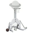 thumbnail image 1 of Patiojoy 3-in-1 Basketball Hoop Set Stand Toddler Basketball Hoop Game Set White, 1 of 5