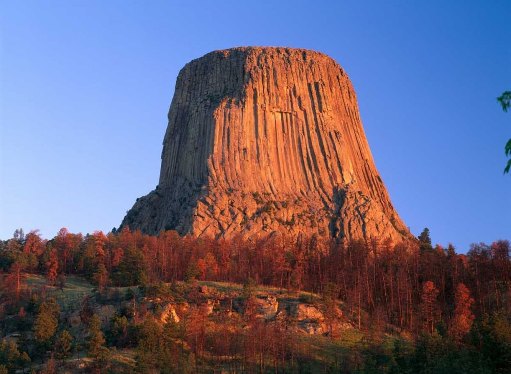 Devils Tower National Monument showing famous basalt tower sacred site