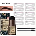 thumbnail image 1 of Eyebrow Stamp Stencil Kit One Step Brow Stamp Shaping Kit stamp on eyebrows waterproof Eyebrow Definer Long Lasting Eyebrow Stamp With 10 Reusable Eyebrow Stencils, 1 of 8