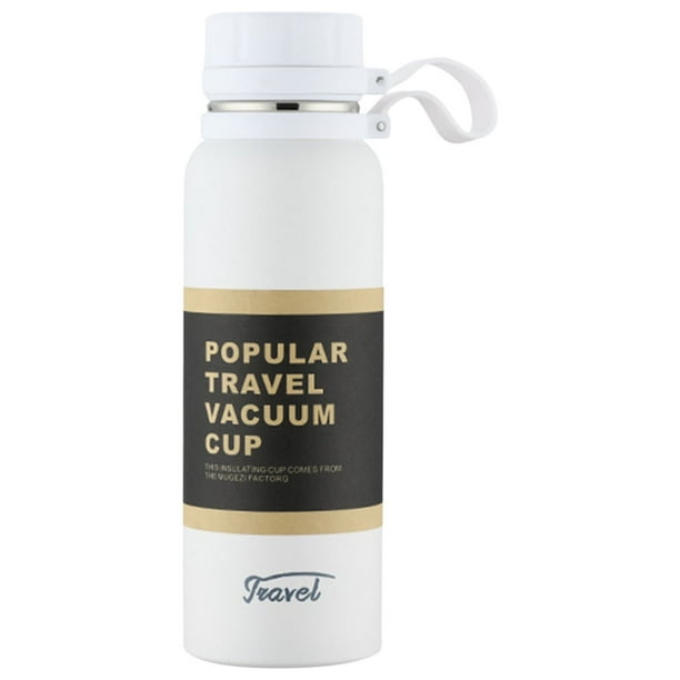 pstuiky Vaso térmico de gran capacidad (650 ml) para deportes, botella de agua portátil, ideal para mujer. Fabricado en acero inoxidable.