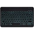 thumbnail image 1 of Teclado Bluetooth con panel táctil, teclado inalámbrico portátil recargable para tableta Bluetooth con trackpad y retroiluminación de 7 colores, compatible con iPad, iPhone, iOS Android Windows (negro) JM teclado, 1 of 5