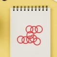 thumbnail image 4 of 100pcs Plastic Binder Rings Flexible Loose Leaf Book Rings Binder Rings for DIY, 4 of 8