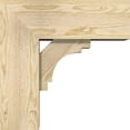 thumbnail image 3 of Ekena Millwork 8"W x 20"D x 20"H Merced Block Rough Sawn Bracket w/ Offset Brace, Douglas Fir, 3 of 25