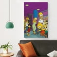 thumbnail image 4 of Simpsons Wall Hanging Painting Wall Art Canvas Paintings Posters Home Decorations 12x18inch(30x45cm), 4 of 8