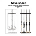 thumbnail image 2 of Soporte para CañAs de Pescar, Soporte para 6 CañAs, Soporte Vertical para CañAs de Pescar, Montaje en Pared, Soporte Modular para CañAs de Pescar para Pared de Garaje, 2 of 5