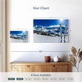 thumbnail image 4 of Elephant Stock Sunny Day Winter Skiing Wall Art - Horizontal Canvas Wall Art - Living Room Wall Decor - Sports Canvas - Gray And Teal Decor - 12" x 8", 4 of 8