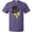 Purple, variant on Inktastic Mardi Gras Skull with Cigar T-Shirt