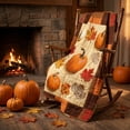 thumbnail image 5 of ShengapQ Autumns Thanksgiving Flannel Throw Blanket, Cute Fall Patterns, Warm Lightweight Cover for Sofa Bed Camping, Decorative Plush Blanket for Fall Decor, 39×28in, 5 of 8