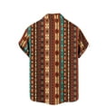 thumbnail image 4 of Swuxness Mens Print Turndown Collar Button Shirt Casual Style Top Beach Holiday and Outdoor, 4 of 4