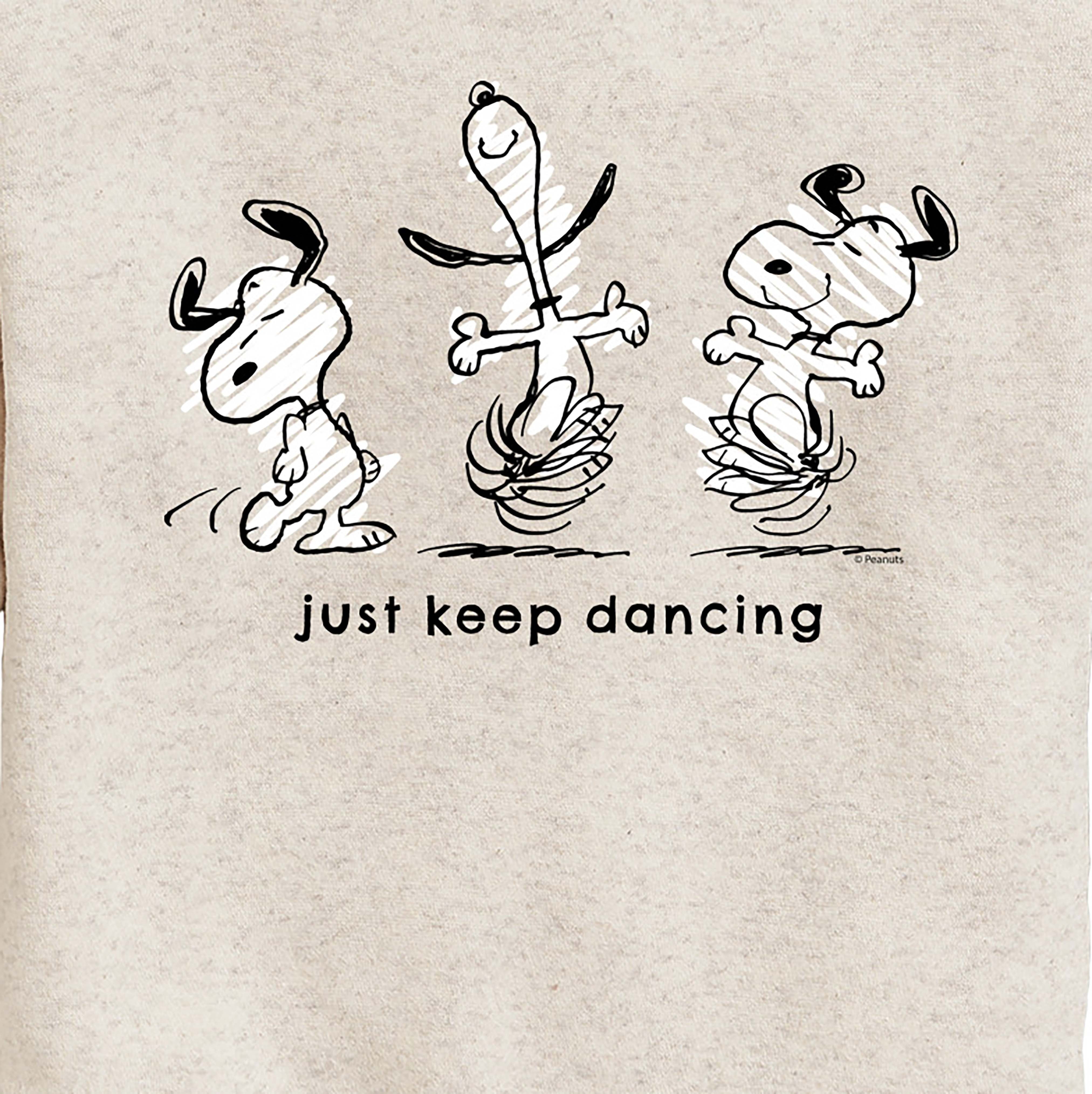 Peanuts - Snoopy Just Keep Dancing - Youth Crewneck Sweatshirt - Walmart.com, image size:4050x4055