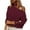 Wine, variant on Timegard Tops for Women Cold Shoulder Long Sleeve Turtleneck Blouse Fall Work Dressy Casual Tunic Tops