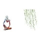 thumbnail image 1 of Figura decorativa abstracta de resina, ideal para dormitorio, oficina, tienda o estantería. Incluye un elegante adhesivo mural con hojas ., 1 of 8