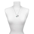 thumbnail image 3 of Delight Jewelry Silvertone Hot Blue Starfish - Silvertone Script Initial Disc - B - Charm Necklace, 20"+3", 3 of 4