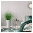 thumbnail image 5 of Artificial Tree in White Marble Effect Planter, Fake Onion Grass Silk Tree for Indoor and Outdoor Home Decoration - 55" Overall Tall (Plant Pot Plus Tree), 5 of 6
