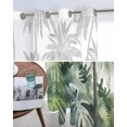 thumbnail image 6 of Summer Watercolor Tropical Plant Palm Tree Tulle Drapes Living Room Sheer Window Curtains Kitchen Balcony Modern Voile Curtains, 6 of 7