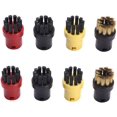 thumbnail image 5 of Paquete de 4 cepillos de limpieza redondos de repuesto CHEPIHG para limpiadores a vapor Karcher SC1 SC2 SC3 SC4 SC5 SC7 negro, 5 of 5