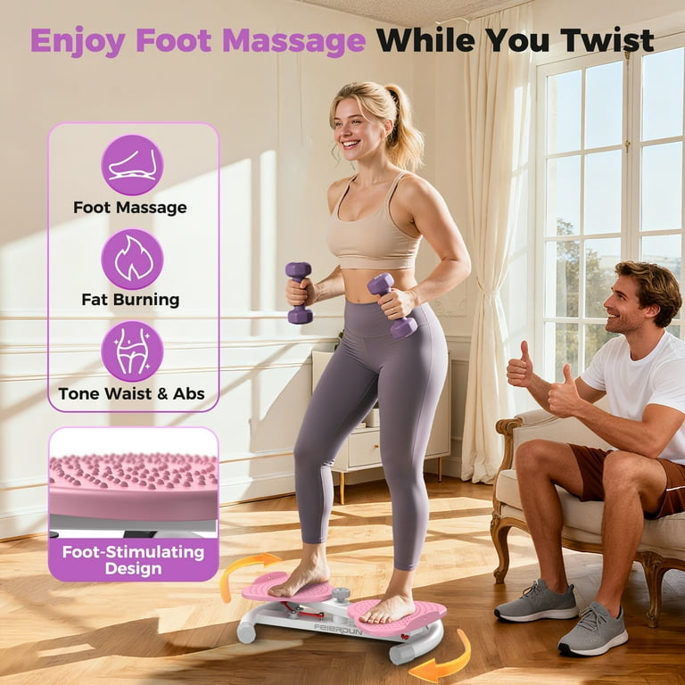 Upgo Exercise Twist Board, Waist Twisting Equipment for Weight