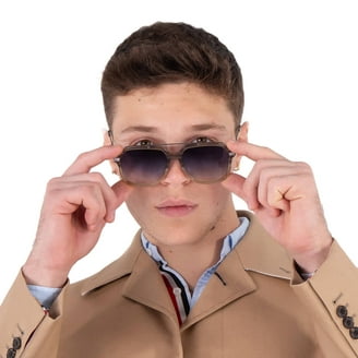 John Varvatos Aviator Sunglasses - Classic Brow Bar Design