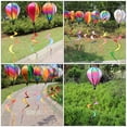 thumbnail image 5 of HOMEMAXS Rainbow Hot Air Balloon Wind Spinner with Rotating Sequins for Outdoor Decor Plastic Lightweight Portable, 5 of 6