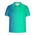 thumbnail image 4 of DDAPJ pyju Fashion Polos for Men Gradient Print Collared T-shirt Short Sleeve Casual Golf Shirt Moisture Wicking Tennis Shirts Lightning Sales of Today Multicolor XXXL, 4 of 6