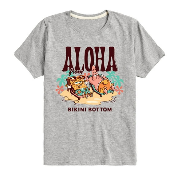 SpongeBob SquarePants - Aloha From Bikini Bottom - Toddler & Youth Short Sleeve Graphic T-Shirt