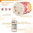 thumbnail image 5 of Yayeee Flameless Candles with Remote Flickering Battery Operated Multi Color Changing, Pink Grapefruit Slices, 5 of 7