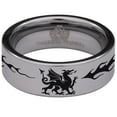 thumbnail image 2 of Welsh Dragon Tungsten Carbide Ring, 2 of 9